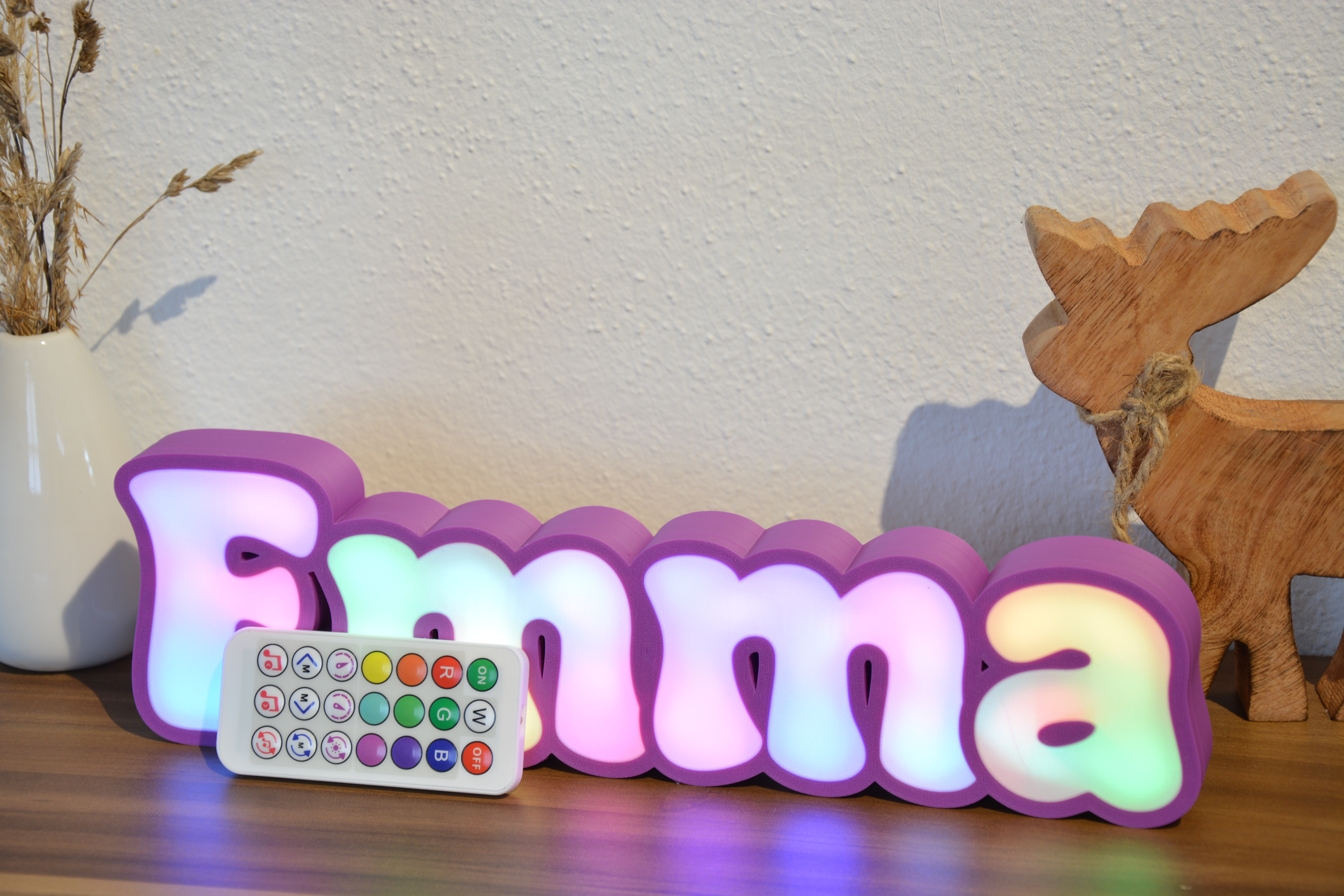 Individuelle Buchstabenlampe